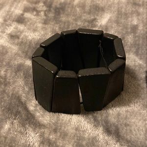 Black wooden bracelet